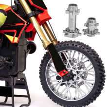 Silver Aluminum Alloy Wheel Hex Hubs for LOSI 1/4 Promoto MX Upgrade