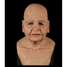 (G) Latex Realistic Mans Face Cover Mask Male Disguise Halloween Party Props_FM18