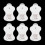 12pcs/6Pairs Replacement Electrode Pad for Omron Massagers Elepuls Long Life Pad 2