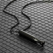 (Black, 2Pcs) Stop Smoking Necklace, Anxiety Necklacevape Necklace, Breathing Necklace Stop Smoking, Breathing Exercises, Gift(FJ22)