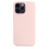 (Chalk Pink) Silicone Phone Case Compale With Iphone 14pro(with logo)(EPB17) 1