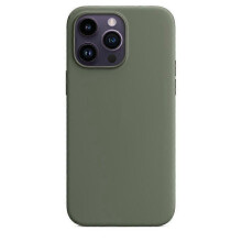 (Olive) Silicone Phone Case Compale With Iphone 14pro(with logo)(EPB17)