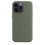 (Olive) Silicone Phone Case Compale With Iphone 14pro(with logo)(EPB17) 1