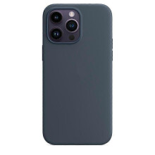 (Storm Blue) Silicone Phone Case Compale With Iphone 14pro(with logo)(EPB17)