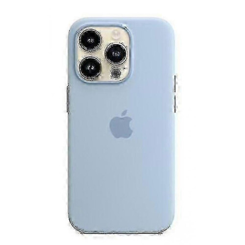 (Sky) Silicone Phone Case Compale With Iphone 14pro(with logo)(EPB17) 1