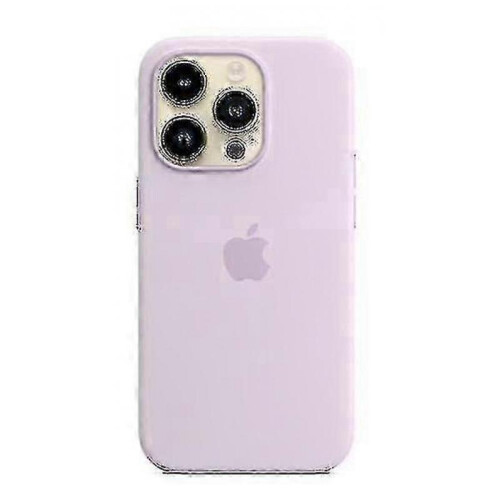 (Lilac) Silicone Phone Case Compale With Iphone 14pro(with logo)(EPB17) 1