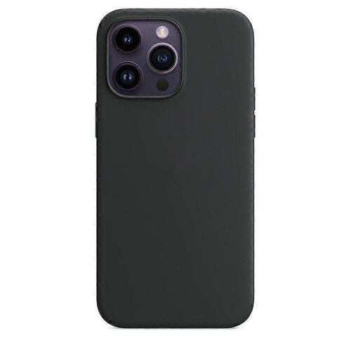 (Midnight) Silicone Phone Case Compale With Iphone 14pro(with logo)(EPB17)