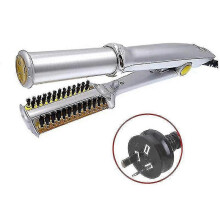 (AU) Professional Hair Straightening Iron Curling Iron Straightenercurler Styler 2 In 1 Multi Hair Styling Tool Flat Iron With Brush_FC10