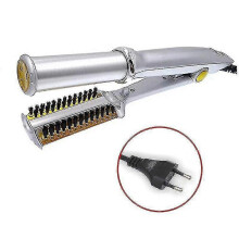 (EU) Professional Hair Straightening Iron Curling Iron Straightenercurler Styler 2 In 1 Multi Hair Styling Tool Flat Iron With Brush_FC10