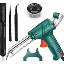 Automatically Soldering Gun 110v/220v 60w Eu Plug Hand-held Internal Heating Automatically Send Tin Gun Welding Repair Tools New(FPL16)