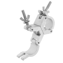 360 Degree Aluminum Alloy Dual-Ring Clamp Rotatable Lighting Clamp for Stage Lighting, Versatile Truss and Mast Mount
