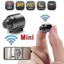 (with 64G card) Mini Night Vision Camcorder Security Surveillance 1080p Hd Wifi Baby Monitor Indoor Safety Ip Camera Audio Video Recorder Camera Wi