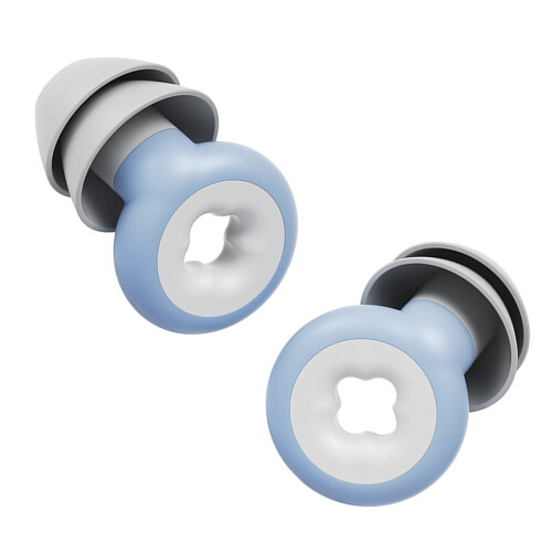 Ergonomic Silicone Ear Plugs Sound Blocking for Sleep or Work Blue