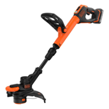 Black & Decker 18V Cordless Strimmer 28cm String Trimmer Black/Orange