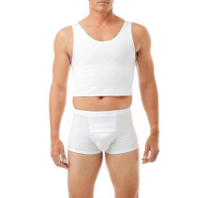(S, White) Compression Chest Binder Top_fc24