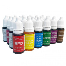 (24) 12/24pcs 10ml Food Coloring Set Tasteless Vibrant Rainbow Color Liquid Food Dye For Baking Cooking Decorating