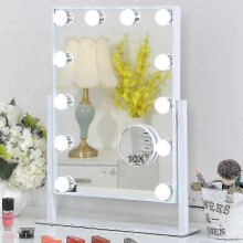 Hollywood Mirror 12 Led Bulbs Hollywood Mirror, 3 Color Lighting Modes (bulbs Only)(FJ22)