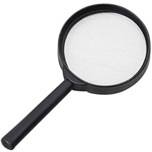 Magnifying Glass 3x Portable Pocket Loupe, 60mm Diameter Reading Magnifier For Coins And Books, Handheld