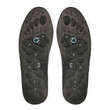 (S, gray) 1 Pair Magnetic Acupressure Insoles Unisex Foot Arch Support Promote Circulation Relieve Fatigue Orthopedic