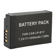 LP-E17 1040mAh Hochkapazität Akku Schwarz