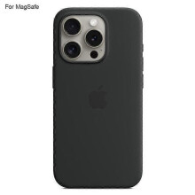 (Black) For Iphone 15 Pro Max Case Compatible With Magsafe Liquid Silicone Phone Back Cover [induction Popov
