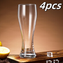 (4pcs) Beer Glass, Craft Beer Glass, Suitable for Bars, Roostertails, Soda, Juice, Drinks, Whea