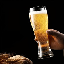 (1pc) Beer Glass, Craft Beer Glass, Suitable for Bars, Roostertails, Soda, Juice, Drinks, Whea