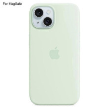 (Mint Green) For Iphone 15 Case Compatible With Magsafe Liquid Silicone Phone Back Cover [induction Popover] - Mi