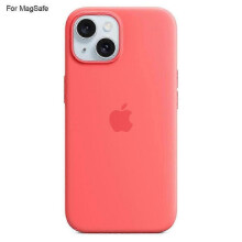 (Deep Pink)For Iphone 15 Case Compatible With Magsafe Liquid Silicone Phone Back Cover [induction Popover] - Mi