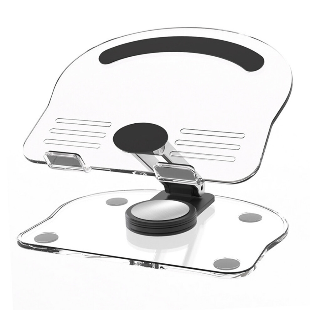 360 Rotating Acrylic Tablet Stand Holder, Liftable & Foldable Black 9351338110949