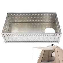Sauna Stone Stand Foldable Stainless Steel Basket For Sauna Heater And Charcoal Fire Basket For Sauna Tent Steam Room