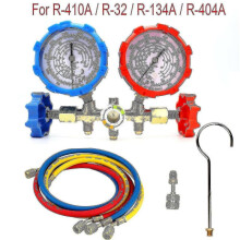 For R410a R32 R404a R134a Refrigerant Manifold Gauge Condition Set Conditioning Tools with Hose And
