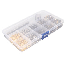 Ösen Set 4mm 280 Stück mit 3 Werkzeugteilen für Stoffvorhang Bastelarbeiten