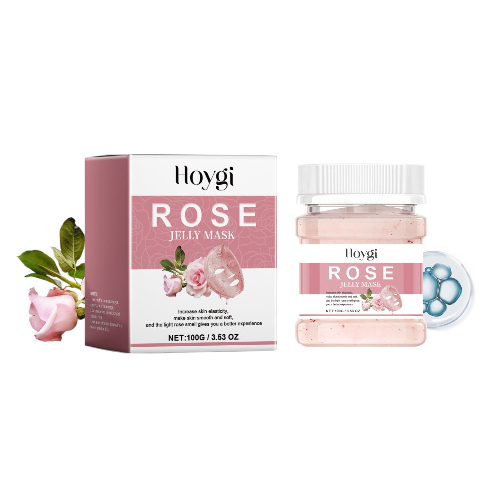 (Rose mask powder 100g) Moisturizing mask powder series Firming mask powder brightens skin tone and hydrates, hydrates, translucent moisturizing