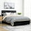 Homcom (Black) HOMCOM King Size Bed Frame with Storage and Adjustable Headboard 3