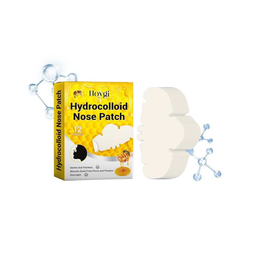 (12pieces) Hydrocolloid nose patch Hydrocolloid invisible concealer to remove blackheads and acne facial cleansing pores and nostrils patch-image-OPC-PJGT5MH-NEW