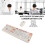 Ergonomic Beige Wireless Combo Round Keys 1600 DPI Mouse Plug & Play 11