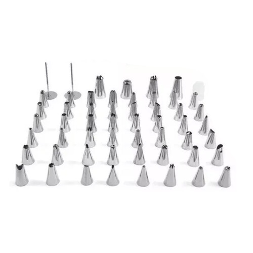 430-Edelstahl Spritztüllen-Set 320 g 4,3  2,5 cm 2