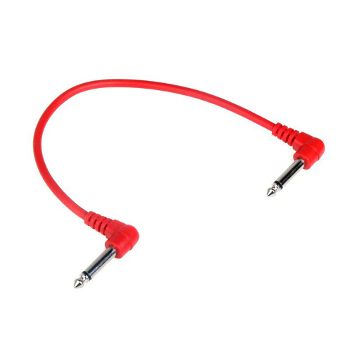 6er-Set Gitarren-Effektkabel 30 cm 6,35 mm 6 Farben 2