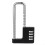 U-Shaped Padlock For Cabinets And Doors, Adjustable, Mechanical Combination Lock, Black 1