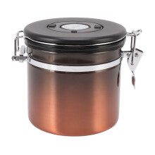 Luftdichte 1,2-Liter-Kaffeedose aus Edelstahl 304 Silber