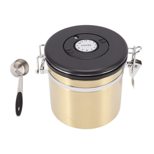 Luftdichte Kaffeedose aus 304-Edelstahl, 1,2 L 1