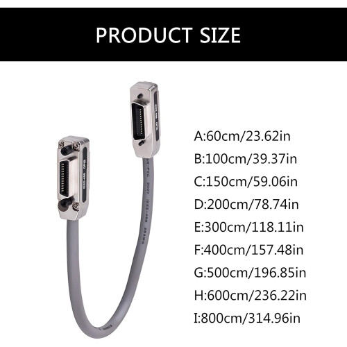 IEEE488 Cable High-Speed GPIB Cable, 6M Shielded, Industrial Data Transmission, Compatible With GPIB Equipment 1