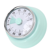 Mechanischer Countdown-Timer mit visuellem Display, Zifferblatt, Edelstahl, Timer für Lernen, Büro, hellgrün
