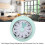 Mechanischer Countdown-Timer mit visuellem Display, Zifferblatt, Edelstahl, Timer für Lernen, Büro, hellgrün 4