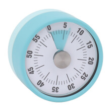 Mechanischer Küchenwecker Hochpräzise Edelstahl Countdown Kochwecker für Zuhause, Studium Blau