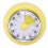 Pastellgelber mechanischer Countdown-Timer, Durchmesser 7,3 cm 9
