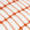 (Orange, 50 Metre) Plastic Barrier Mesh Safety Fencing 7
