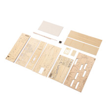 130 Wooden Sailboat Model Kit for Adults DIY Puzzle, Basswood Ship