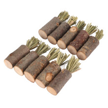 10Pcs Rabbit Chew Sticks Edible Safe for Guinea Pig Bunny Hamster Pasture